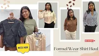 Modest Formal Shirt Haul | Formal wear for office or college girls #haul #myntrahaul #officewear