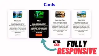 Fully Responsive Cards with HTML and CSS Only !!!