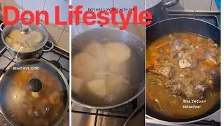 Dinner is Dumplins yam and mackerel 