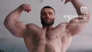 Biggest Muscle Bodybuilder STUD Daddy Posing Amazing Sexy Muscle Daddy and Hairy Chest (1)