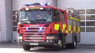 RARE - Cheadle Pump turning out from Hanley Fire Station - Staffordshire Fire & Rescue Service