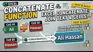MS Excel Concatenate Function | Excel Formulas
