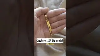 Custom ID Bracelet | Cuban Link Bracelets | Engraved jewelry #customgifts