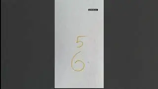 Draw with the number 5 and 6 / how to draw easy lion 🦁🦁 tutorial #art#drawing#numbers#aesthetecolor