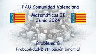 PAU Comunidad Valenciana – Matemáticas II: Problema 8 (Junio 2024) | Examen resuelto paso a paso