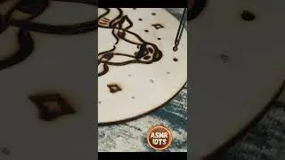 TAURUS ZODIAC POINTS WOODBURNING ASMR #asmr #pyrography #woodburning #art