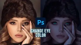 How To Change Eye Color In 1-Minutes With Photoshop l #shorts