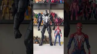 New Gameverse Venom size comparison! #venom #actionfigures #spiderman  #marvellegends #comparison