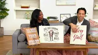 Junk Gypsy 3-Piece Wooden Wall Art Set on QVC
