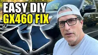 Отремонтируйте брызгозащитную пленку на GX460 за 15 минут ЛЕГКО!