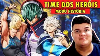 FINALMENTE MODO HISTÓRIA DO KOF XV: VAMOS ZERAR  COM HERO TEAM!!!