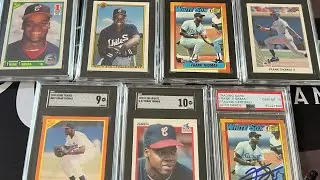 Frank Thomas Baseball card showcase - The Big Hurt was smooth