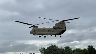 CH-47 Chinook Helicopter Lands at Guthrie-Edmond Regional Airport 🚁