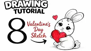 How to Draw Cute Bunny ❤️🐰 | Easy step by step | #arttutorial #drawing #easydrawing #2026
