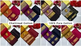 👉 WhatsApp - 9786192868 ✨ Chettinad 💯 Pure Cotton Saree ✨ Saree without blouse 700+$ #manufacturer