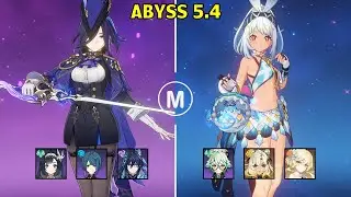 C2 Clorinde Taser & C0 Mualani Vape - 5.4 Abyss - Floor 12 9 stars - Genshin Impact