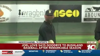VIDEO: Falcons head coach Joel Love says goodbye to Bushland baseball