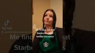 Me finding out that Starbucks offers fertility insurance #shorts #infertility #ivf #starbucks