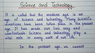 Essay On Science And Technology In English || @edurakib