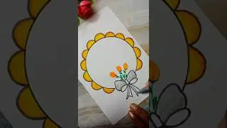Cute and beautiful borderdesign #shortsfeed #beautifulborderdesign