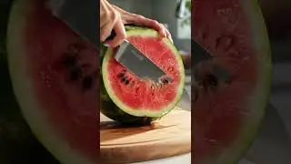 Cutting watermelon | Google VEO 2 | Eleven Labs | AI tool | Mountain village | Nature Buddies #fruit