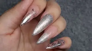 Simple Silver Foil Nails | Nailmas Day 8 | Gemma Plumb