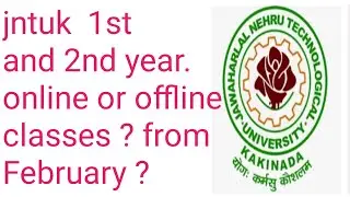 jntuk online or offline classes