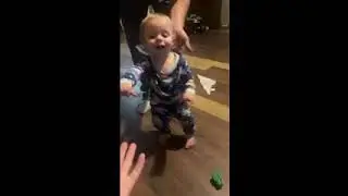#followme #foryou my son is walking now. Well he's learning. Go boy go Daddy loves you man.