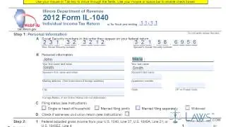 Форма IL 1040 Декларация о подоходном налоге с физических лиц