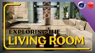 How I Made This Living Room |Cinema4D | Redshift