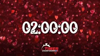 2-Hour Valentine's Countdown Timer | Romantic Ambiance with Relaxing Love Music