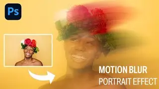 Create Motion Blur Portrait Effect in Photoshop Tutorial,