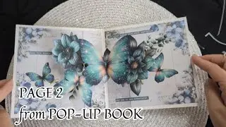 PAGE 2 from my pop-up book 💚🌿✨💚(plz see description) #cardcreations