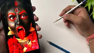 Angry Kali Mata DrawIng,  Diwali DrawIng,  Step by step