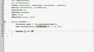 Java GUI Tutorial 31   Click counter and timer Part 1 of 4