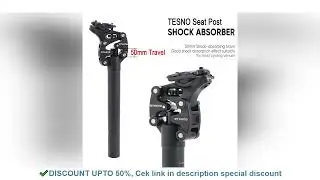 TESNO MTB Bicycle Shock Absorber Seatpost Bike Seat Post Dropper Manual Travel Height Suspension 27.