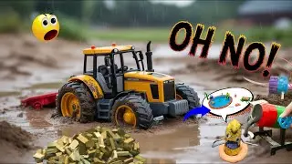 Small Bricks Swimming Pool | DIY Tractor Construction Science Project | @BhitriCreator