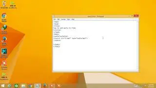 how to add audio in html using notepad