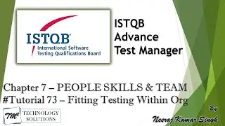 ISTQB Test Manager | 7.4 Fitting Testing Within Organization | Independent Testing | ISTQB Tutorial