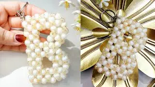 DIY Beaded Letter Keychain | Elegant 