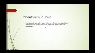 inheritance in java (hindi)