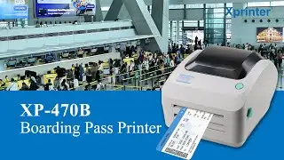 #Xprinter XP-470B Thermal Boarding Pass Printer #boardingpass #labelprinter #printer #airport