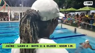 Day 1- 1ste Mid Distance Oase Meet - Ja&iuml;ro - lane 2 - Boys 11 & older - 400M I.M.
