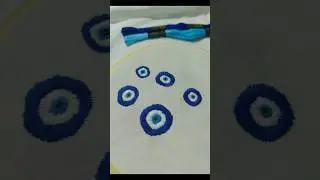 Nazar amulet 🧿🪡✨||#shorts #shortsviral #embroidery #emoji #subscribe #youtube #views