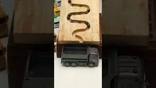 Marble Run ASMR☆ HABA Wave Slope & Rattling Slope, Dump Truck🛻 #shorts