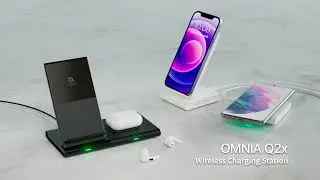 OMNIA Q2x Wireless Charging Station --- Modular & Magnetic Design