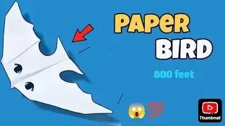 How to Make a Paper Bird that can fly 🤩 #papercraft #shorts #viral #viralvideo 