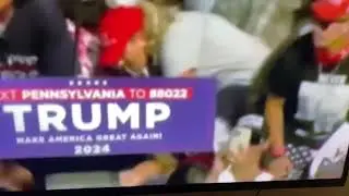 Woman in White at Trump shooting, seemed to know