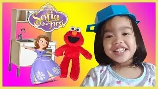 KITCHEN PLAYSET FOR KIDS PLAYTIME WITH SOFIA THE FIRST ELMO Ellie Belly Toys disney cooking picnic