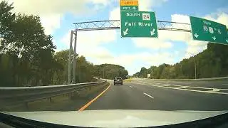 Driving along I-93 South and Route 24 South into Stoughton, Massachusetts